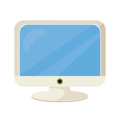 Wall Mural - vector computer flat icon