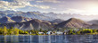 Issyk Kul lake panorama