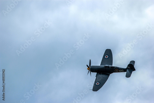 Naklejka samoprzylepna Samolot spitfire
