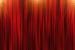 © rasica - Background with red curtain and golden stars
