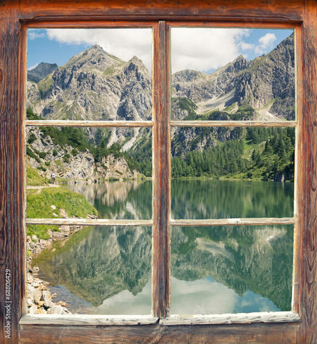 Tapeta ścienna na wymiar Fensterblick Tappenkarsee