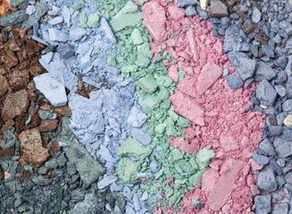 Wall Mural - r crushed eyeshadows