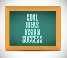 goal, ideas, vision, success blackboard