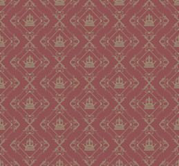 seamless damask decorative wallpaper