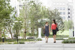 © Monet - Two people walking while talking