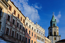 Lublin, Poland: Renovated Historic Buildings In Old Town