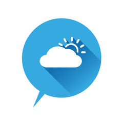 weather vector icon, flat design