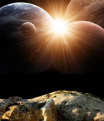 Wall Mural - fantastic beautiful flare