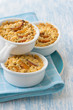 Crumble with pumpkin and cheese
