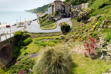 Canvas Print - Ventnor botanic garden Isle of Wight tourist town