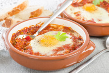 Huevos A La Flamenca (Flamenco Eggs) - Eggs In Tomato Sauce