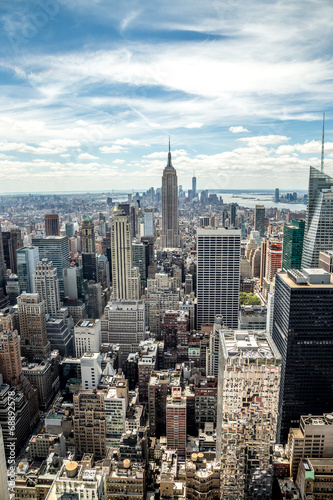 Plakat na papierze fotorealistycznym Nowy Jork manhattan Midtown budynków panoramę
