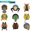 Animal avatars. Vector Illustration