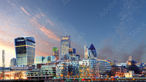 Fotoboard na płycie Panoramę Londynu