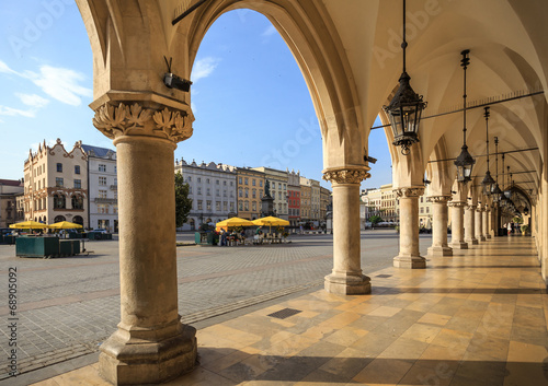 Tapeta ścienna Arkadowe podcienia sukiennic, rynek główny w krakowie
