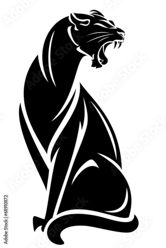 Valokuva  black panther design element