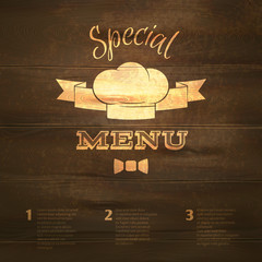 Canvas Print - Restaurant menu template