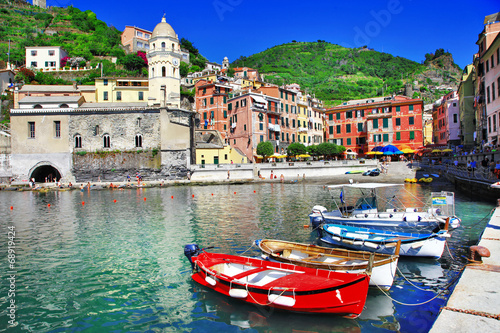 Fotoboard na płycie Kolory serii Włochy - vernazza, cinque terre