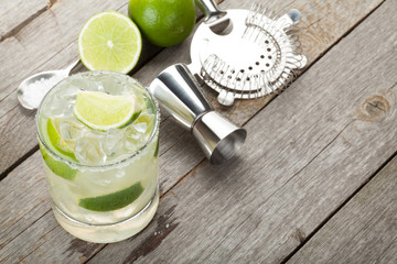 Sticker - Classic margarita cocktail with salty rim