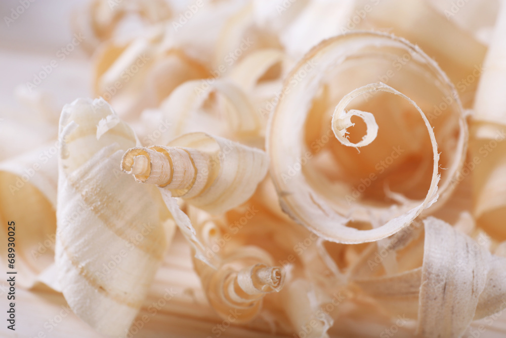 Heap of chips closeup