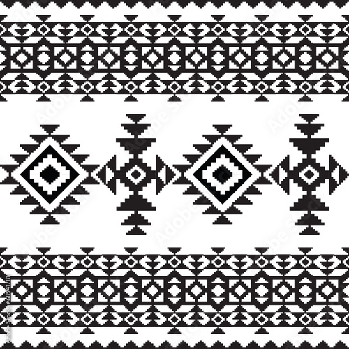 Obraz na płótnie canvas Aztec meksykański wzór