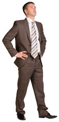 Wall Mural - Standing businessman