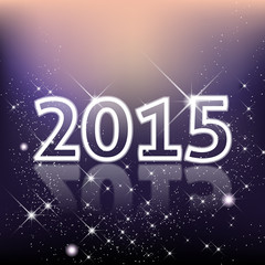 Wall Mural - elegant new year 2015 background with stars and shines