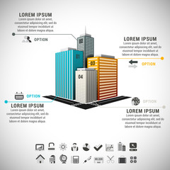 Wall Mural - Real Estae Infographic