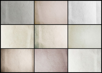 Poster - Collection paper texture background