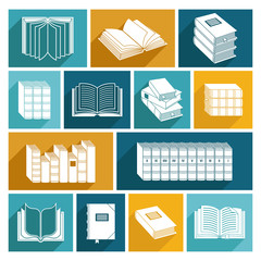 Poster - Book Icons Set