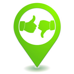 Poster - avis sur symbole localisation vert