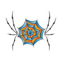 color spiderweb art