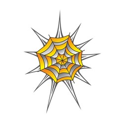 color spiderweb art
