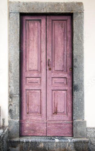 Plakat na zamówienie vecchio portoncino rosa