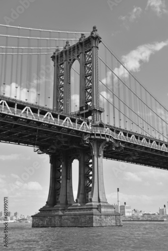 Naklejka na drzwi The Manhattan Bridge, New York City