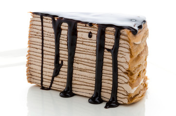 Wall Mural - Chocolate Crepe cake