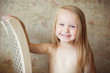 Happy little girl portrait