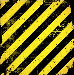 Black-yellow construction striped background vector