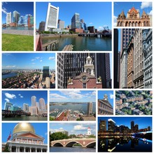 Boston, United States - Travel Photo Collage Set