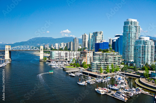 Fotomural Beautiful view of Vancouver, British Columbia, Canada