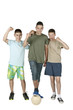© Takacs Szabolcs - Three young men with ball