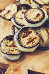 Canvas Print - Roasted eggplant slices with mozzarella