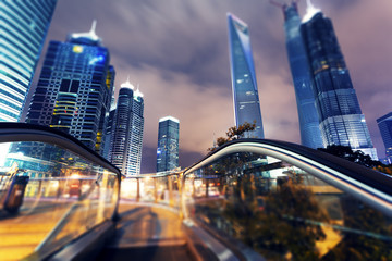 Canvas Print - Shanghai city. Nights Pudong