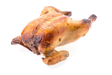 Sticker - Roast chicken isolated on white