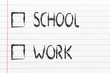 © faithie - multiple choice test, studying or seeking a job?