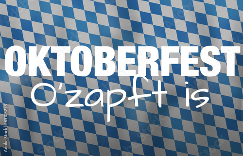 Bavaria Oktoberfest festival flag design