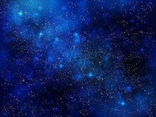 Wall Mural - 夜空　星　背景