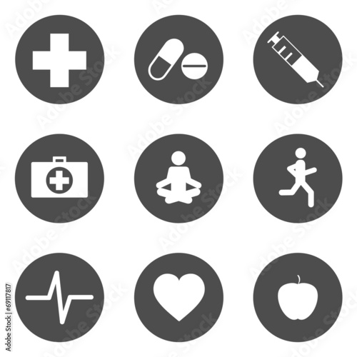 Icons Gesundheit Piktogramme Kaufen Sie Diese Vektorgrafik Und Finden Sie Ahnliche Vektorgrafiken Auf Adobe Stock Adobe Stock