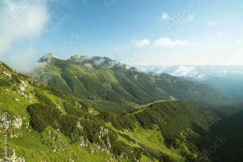 Obraz na płótnie canvas dwuczęściowy "dyptyk" Top giewont w tatrach w pobliżu miasta zakopane w polsce