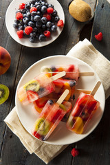 Wall Mural - Healthy Whole Fruit Popsicles